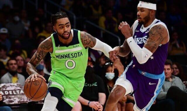 体育娱乐-单节40比12摧毁湖人 森林狼用完美表现终结六连败